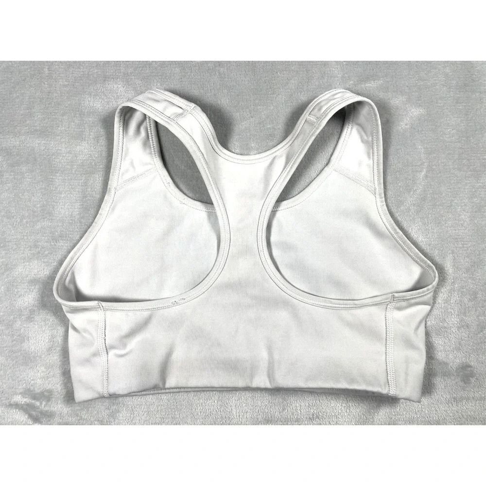 Nike Dri-FIT Sports Bra Women's Medium White Racerback Medium Support Athletic